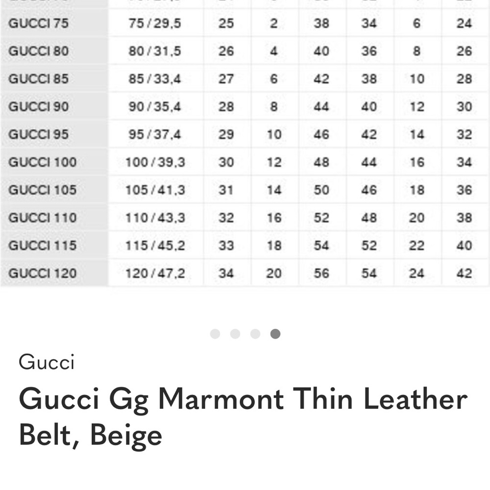 Gucci Marmont GG Supreme Thin Monogram Belt Size XS/S - Picture 10 of 10